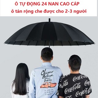 Ô tự động che mưa, che nắng Siêu To 24 Nan,Cứng Cáp Vải Dày Dặn ,Bền,Đẹp