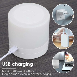 Touch Night Light USB Rechargeable LED Bedside Table Lighting Lamp Dimmable Gift