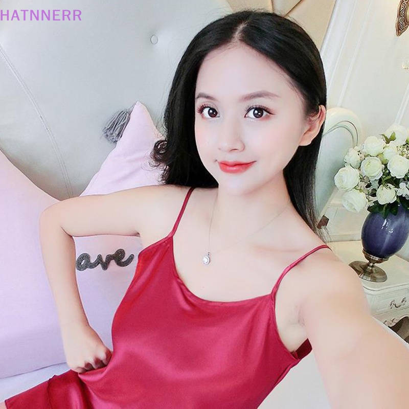 Bộ Đồ Ngủ Vải Lụa Lạnh Mềm Mại Quyến Rũ Cho Nữ FHS