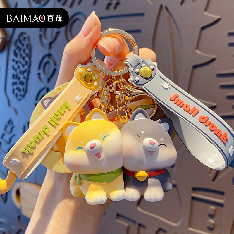 Móc Khóa Hình Chú Chó Husky Dễ Thương Sáng Tạo