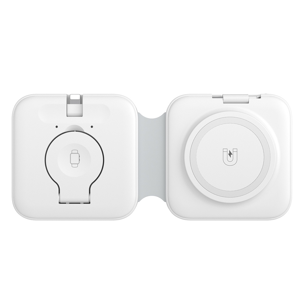 Đế Sạc Nhanh Không Dây 3 Trong 1 15W Cho iPhone 14 / 13 / 12 Pro Max / Pro / XS Max / XR / 8 / 7 Plus Và AirPods 1 / 2 / 3 / Pro