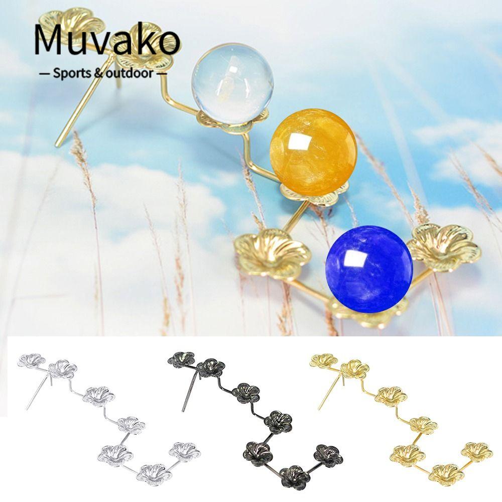 Muvako Giá Đỡ Trưng Bày Đá Quý Hình Cầu Họa Tiết Hoa Mận Dùng Làm Quà Tặng