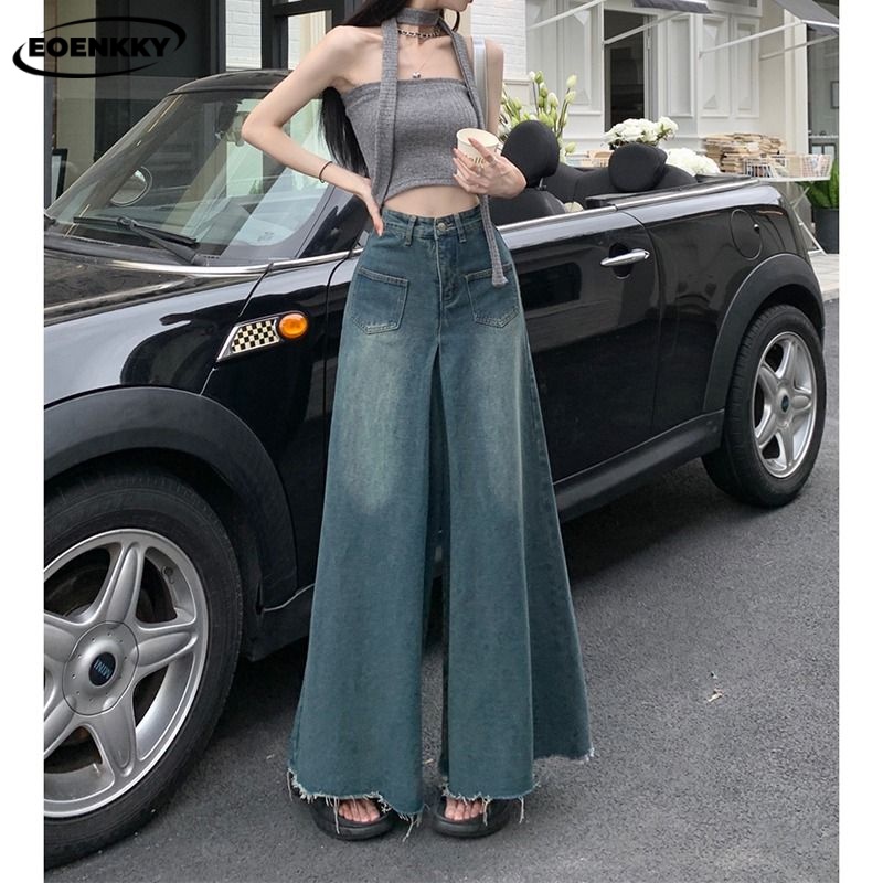 EOENKKY quần_ống_rộng quần ống rộng quần Giải trí Đường phố 2023 NEW style JL072803