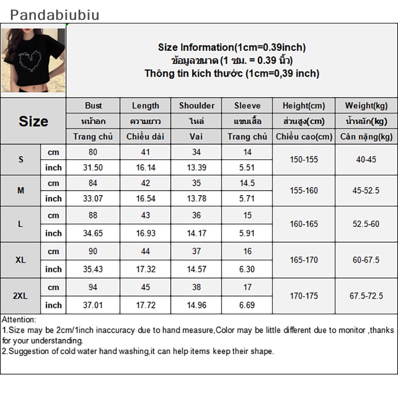 Áo đôi thun phông croptop baby tee trái tim đen T-shirt Nữ