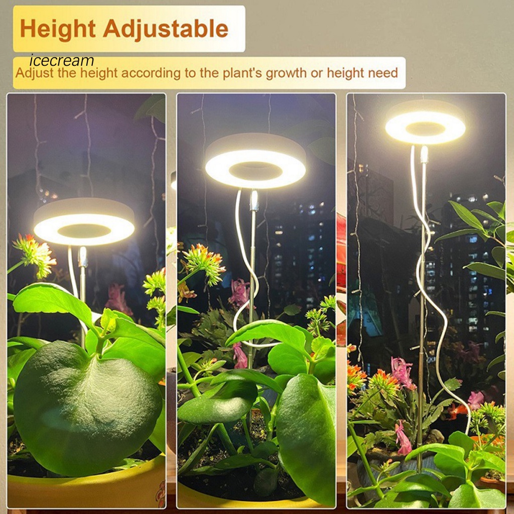 Đèn Led Trồng Cây 4 Cấp Độ 4h / 8h / 12h Có Thể Điều Chỉnh Độ Cao
