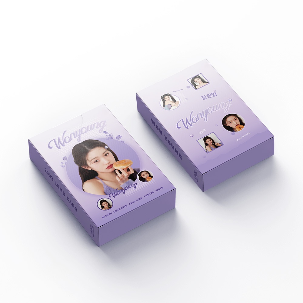 55pcs/box WONYOUNG IVE Photocards Album Lomo Cards Kpop Solo Postcards  Kpopfan store
