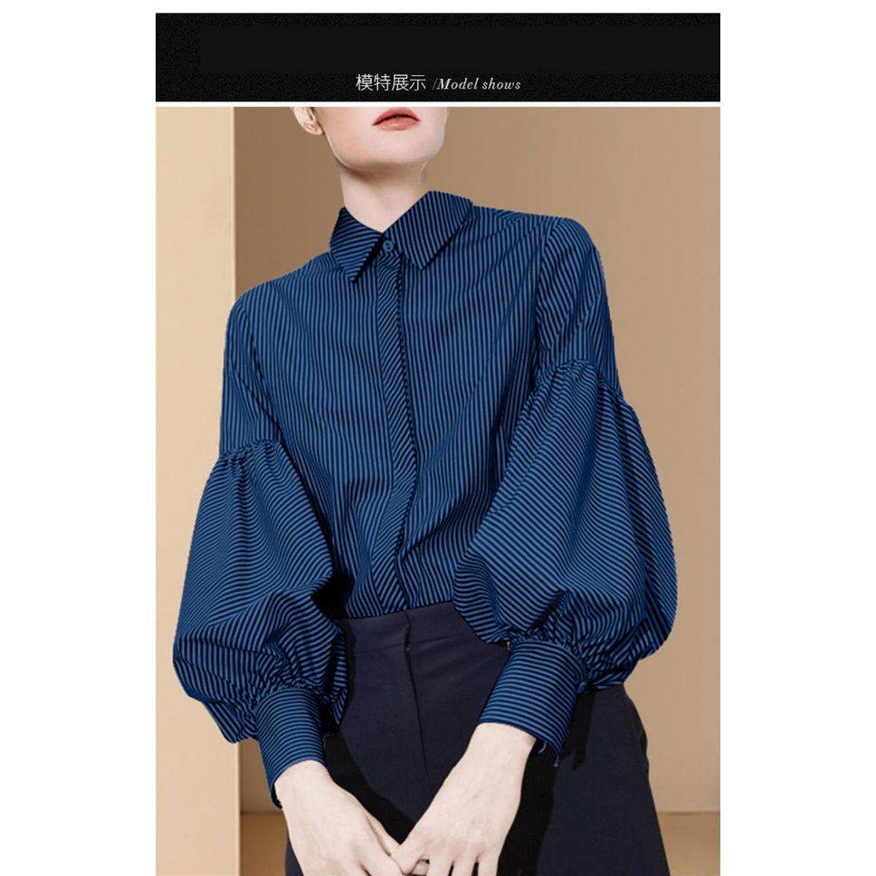 Áo Sơ Mi Tay Dài Kẻ Sọc Thời Trang Dành Cho Nữ