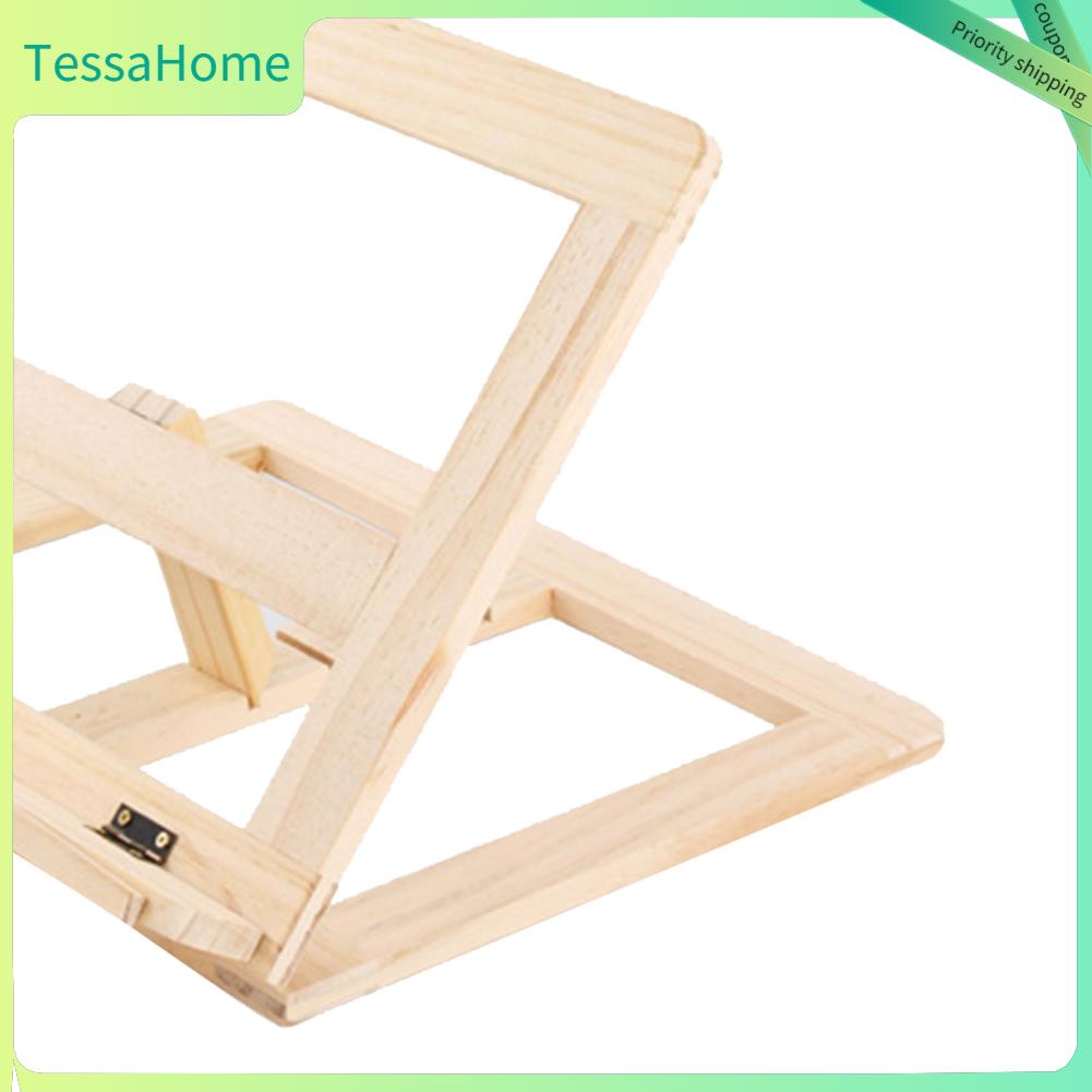 TessaHome Giá Sách Bằng Gỗ Đỡ Có Thể Điều Chỉnh Đọc Công Thức Dạy Nấu Ăn Cho Trẻ Em Người Lớn Nhà