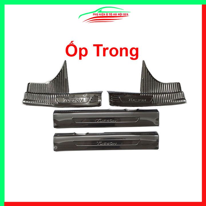 Ốp bậc cửa nẹp bước chân TITAN ô tô Hyundai Tucson 2022-2024 chống trầy bảo vệ xe
