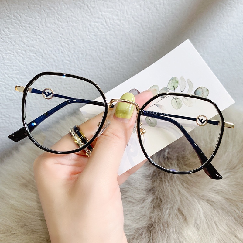 Mắt Kính Gọng Oval Chống Ánh Sáng Xanh Thời Trang Cho Nữ
