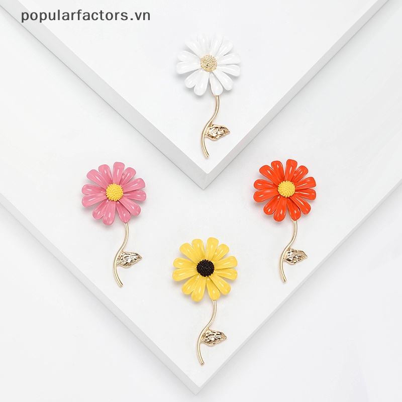 Ghim Cài Áo Hình Hoa Cúc Chống Ánh Sáng Thời Trang Cho Nữ