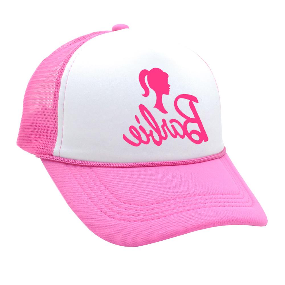 Barbie phong cách màu hồng mũ bóng chày ins phong cách hot girl mũ dễ thương mũ thường ngày bên trucker mũ lưới mũ snapback mũ bóng chày mũ có thể điều chỉnh