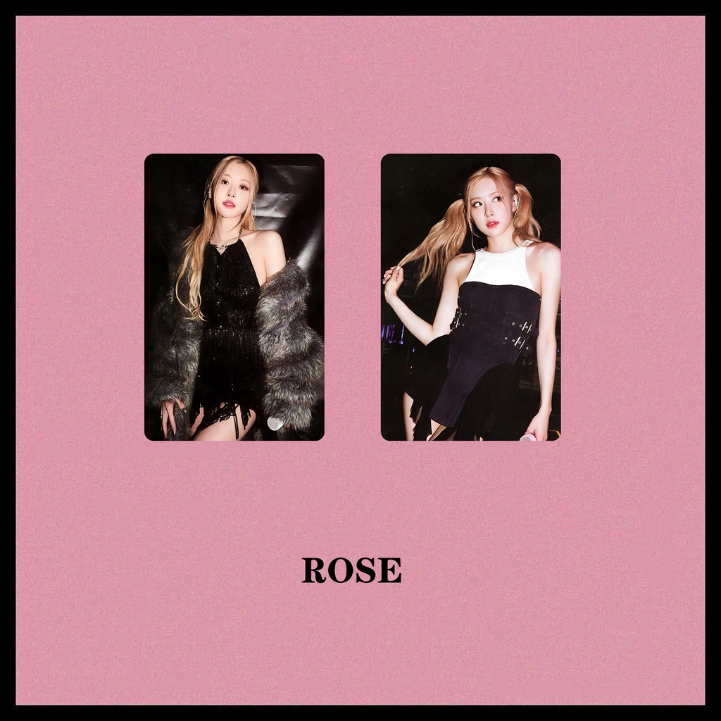 Bộ Thẻ Ảnh Nhóm Nhạc BLACKPINK Jisoo Rose Jennie