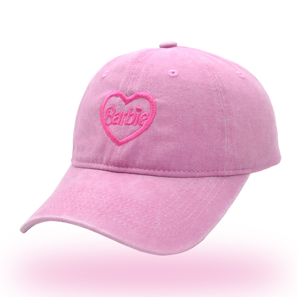 Mũ Lưỡi Trai Thêu Chữ Love Barbie Phong Cách Vintage