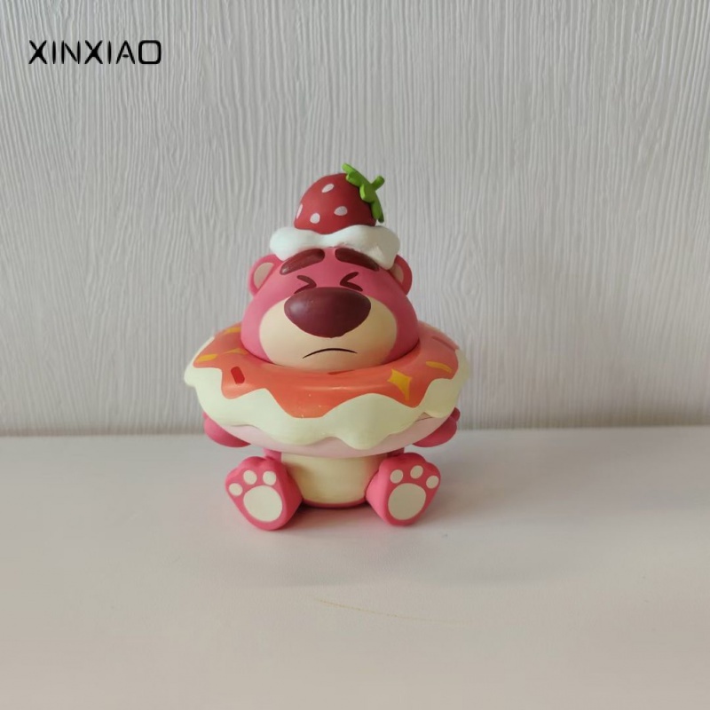 Búp bê gấu dâu tây hoạt hình handmade cho món quà sinh nhật bé gái