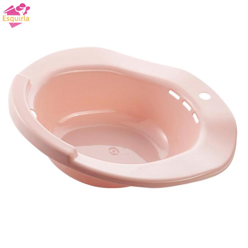 Bồn tắm ngâm hông esquirla high-spa sitz bath for hemorrhoids tránh ngồi xổm màu hồng
