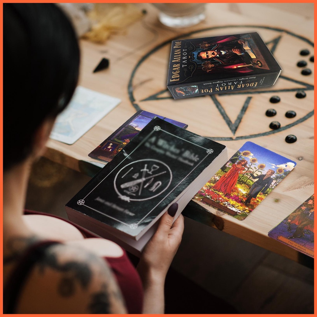 Bói toán bộ bài trò chơi tarot mới nhất edgar allan poe tarot cards fortune hướng dẫn kể phụ kiện cho part chunvn