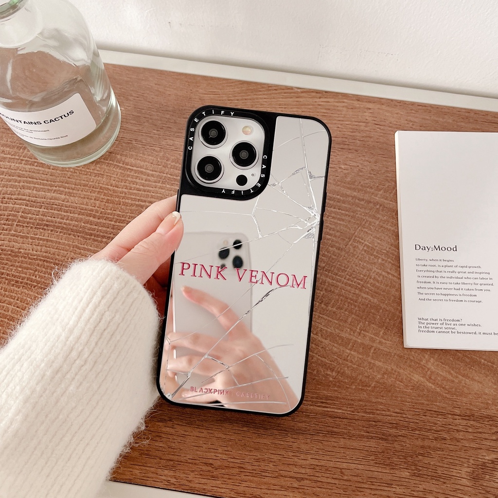 Blackpink mirror casetify phone case cho iPhone 15 14 13 12 11 pro max plus, vỏ cứng