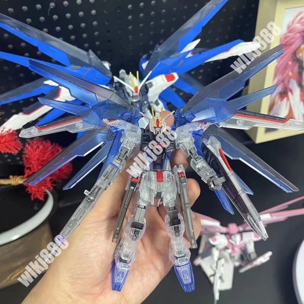 Gundam freedom fighter hg 1/144 zgmf-x10a mercury xvx-016 aerial 2.0 pink freedom strike gundam action hình quà tặng mô hình lắp ráp đồ chơi trưng bày