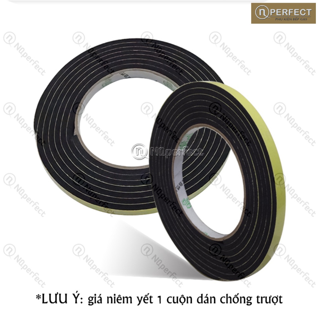 @phukienbepgas- Miếng dán/Dải chống trượt, chống sốc, chống nước, cách âm.. cho mặt kính bếp gas (Keo dán 1 mặt)