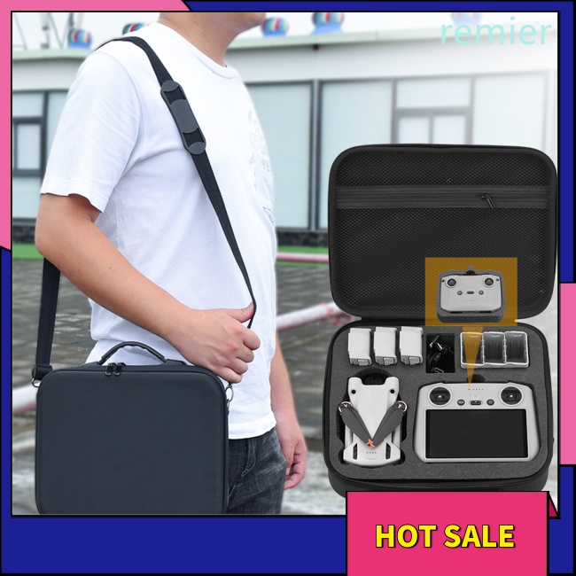Hộp đựng re túi xách túi đeo vai di động hộp lưu trữ tương thích cho phụ kiện máy bay không người lái dji mini 3 pro