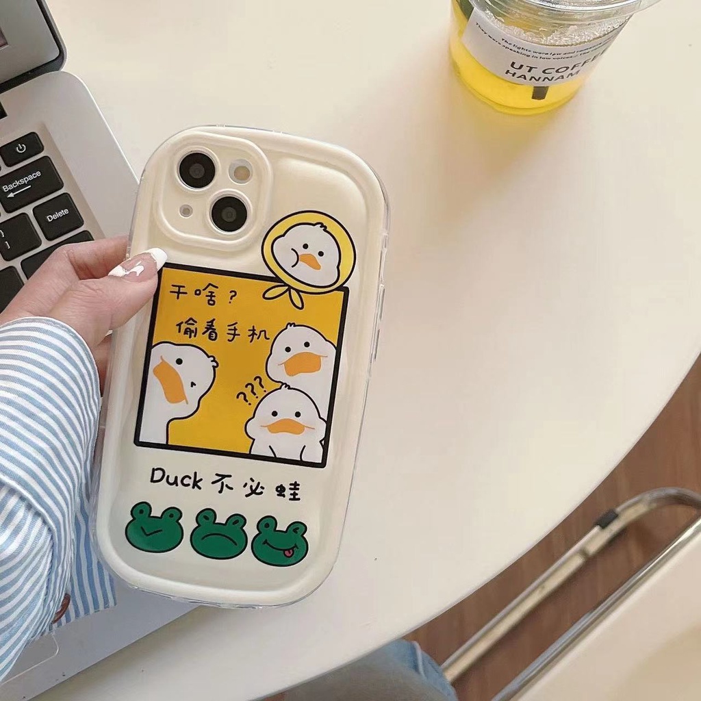 Ốp Điện Thoại Mềm Chống Sốc Hình Vịt Trung Hoa Cho iphone 15 14 13 12 11 pro max x xr xs max 8 7 6 6s plus se 2020