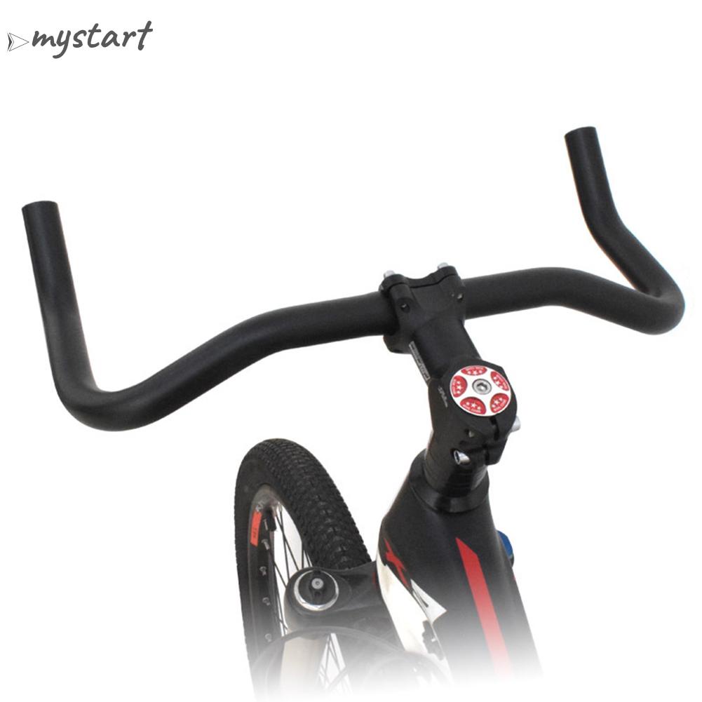 Tay lái bullhorn hợp kim nhôm 25,4mm 390mm cho xe đạp đường trường fixed gear mtb