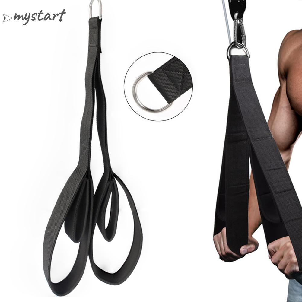 Long triceps strap anti-slip muscle training tricep pull down rope multi-purpose