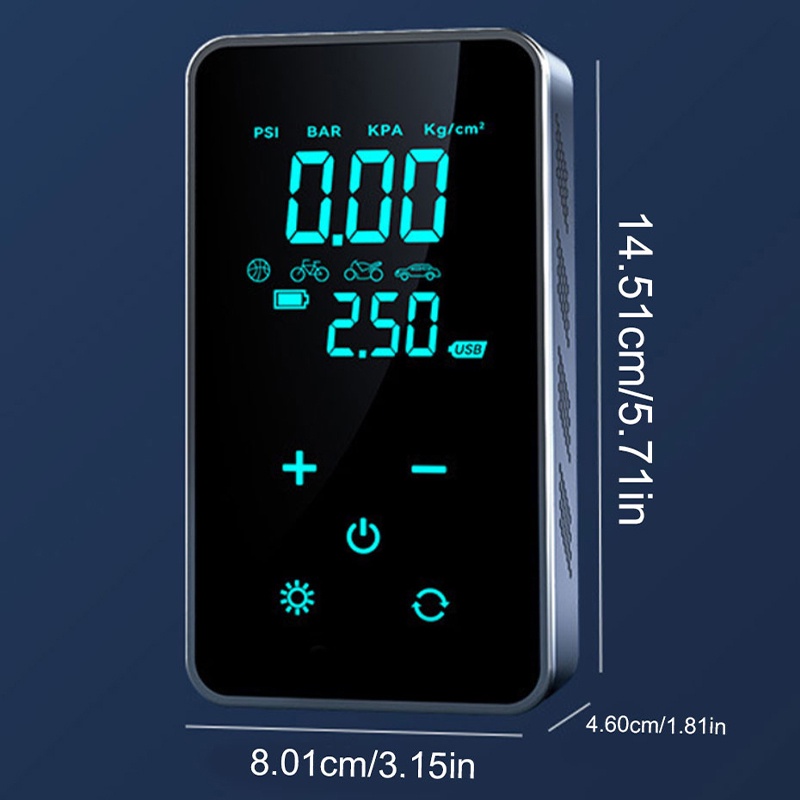 Blalion Máy Bơm Bánh Xe Hơi 150psi Màn Hình Cảm Ứng Kỹ Thuật Số