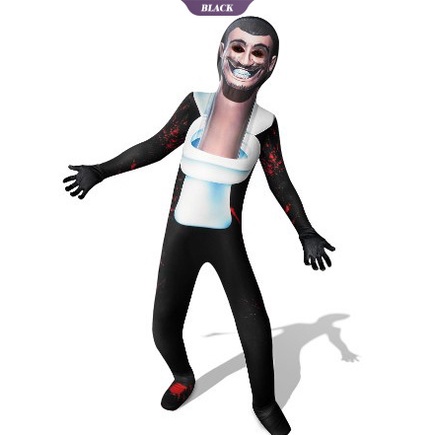 Trò chơi thời trang pop skibidi nhà vệ sinh cosplay trang phục tv người đàn ông máy ảnh anime trang phục trò chơi skibidi dop có có có nhà vệ sinh trẻ em quà tặng người lớn halloween Áo liền quần party trang phục