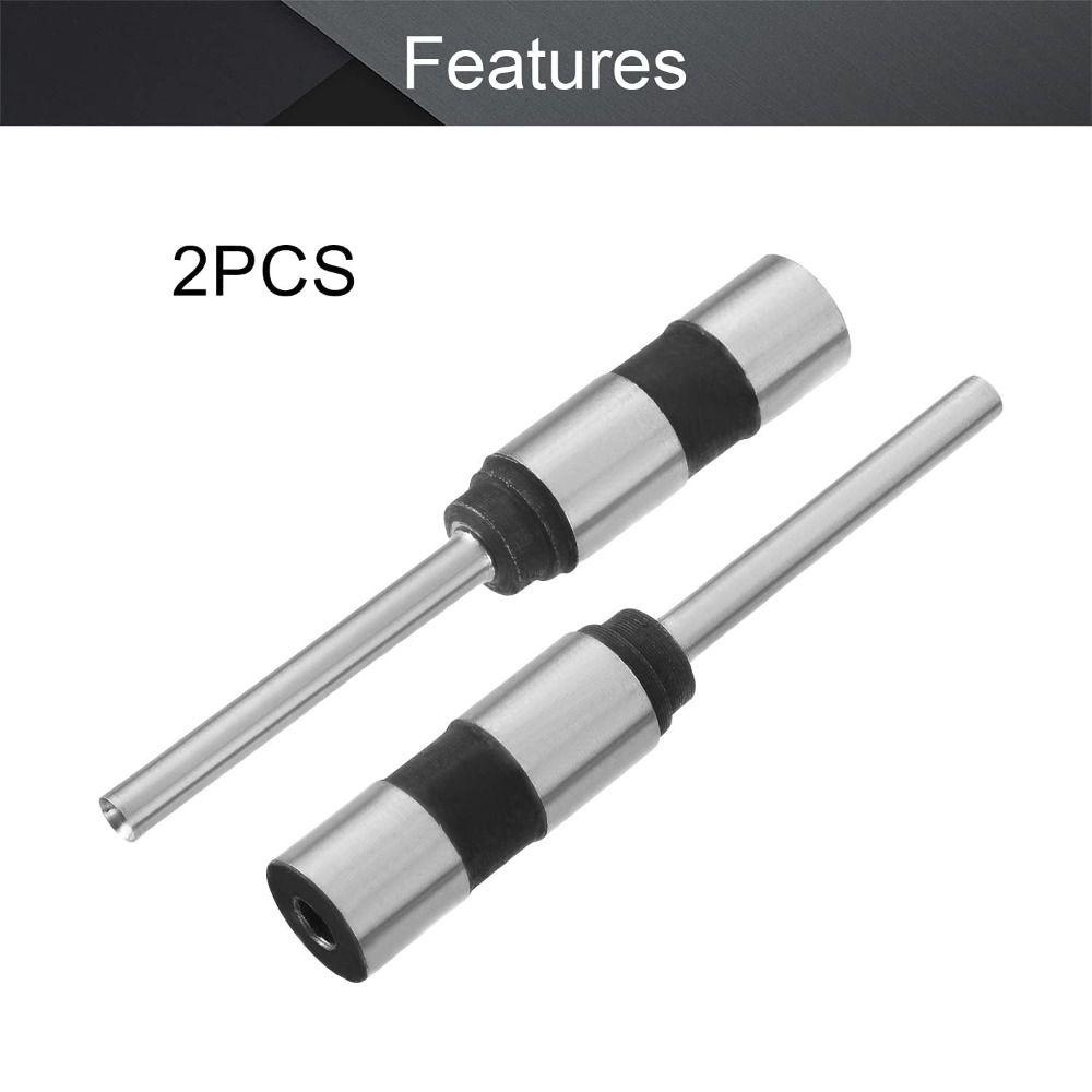 2 Mũi khoan máy đục lỗ giấy MUVAKO chuôi thẳng 4mm màu bạc & đen