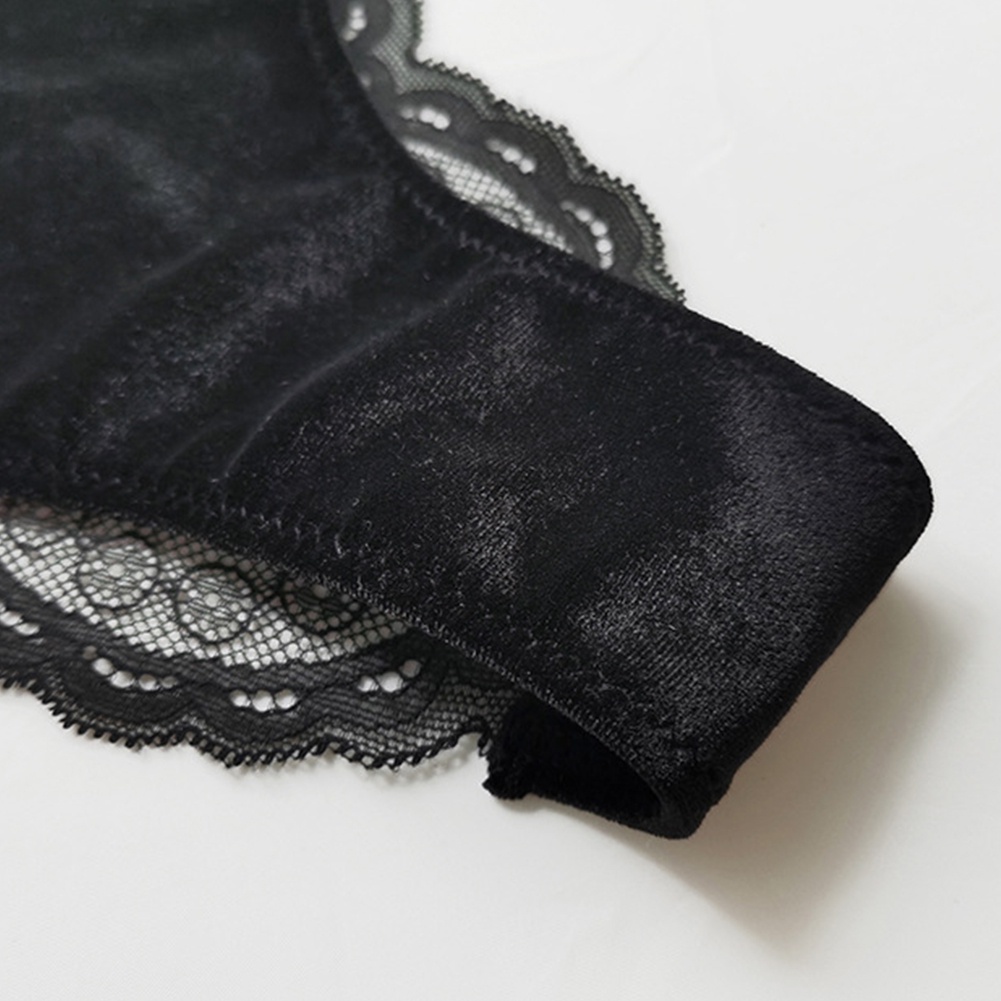 Womens thongs underpant velvet briefs all seasons g-string panties sexy