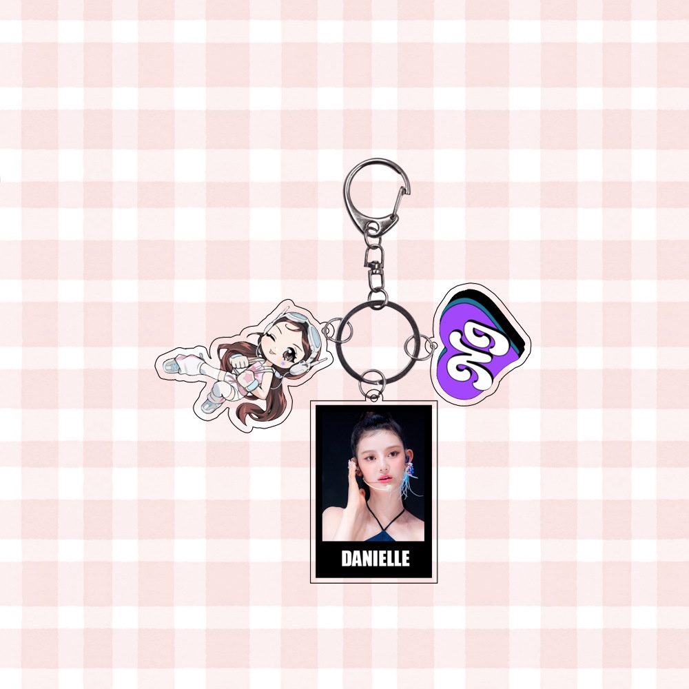 Nhóm nhạc nữ hàn quốc newjeans phong cách ngoại vi danielle haerin hanni minji hyein keychain bag mặt dây chuyền