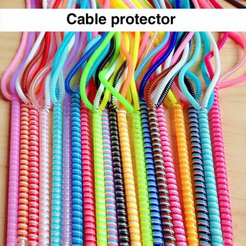 Bộ bảo vệ cáp đường truyền dữ liệu sạc usb 1,4m / bảo vệ dây dây bọc cáp winder organizer / bộ bảo vệ cáp xoắn ốc / dây sạc cáp tai nghe dây quấn xoắn ốc /