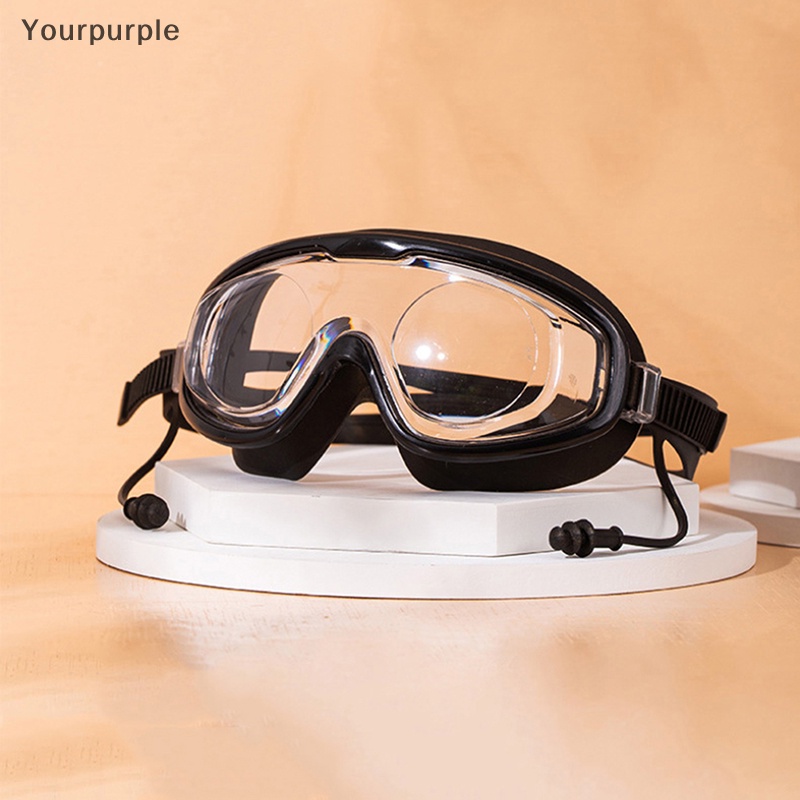 Yourpurple Lớn Khung Bơi Chuyên Nghiệp Không Thấm Nước Mềm Silicone Kính Bơi Kính Chống Sương Mù Người Đàn Ông Phụ Nữ Kính Cho Nam Giới Phụ Nữ VN
