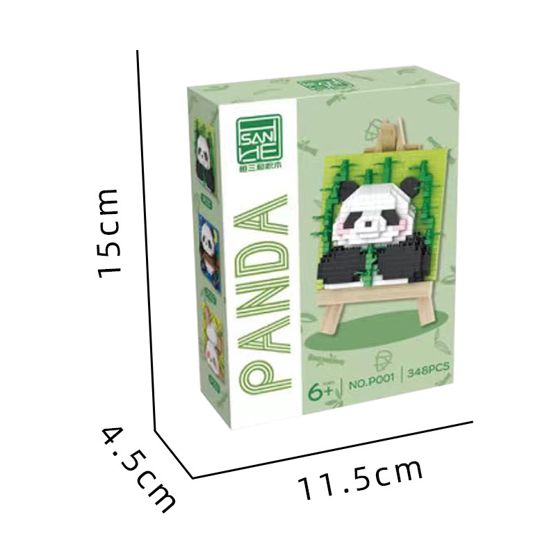 Đồ Chơi Khối Lắp Ráp Hình Gấu Trúc Dễ Thương P001