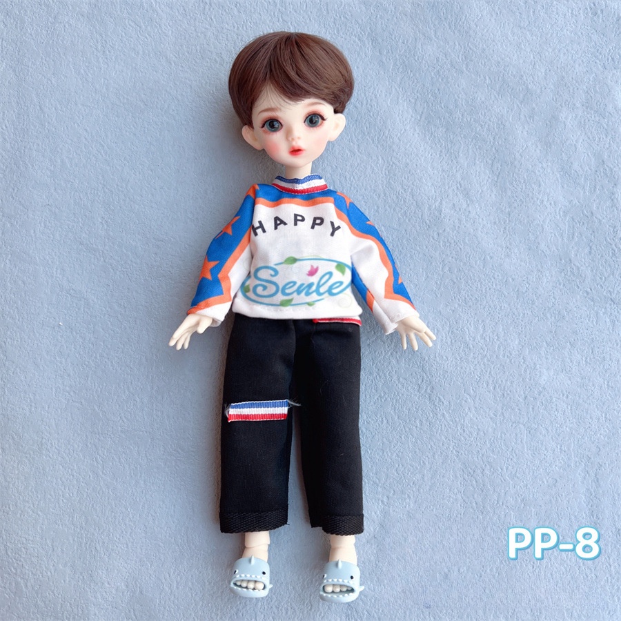 Bjd 30 cm quần áo búp bê bé trai mới búp bê đẹp trai bộ giản dị unisex quà tặng nam và nữ
