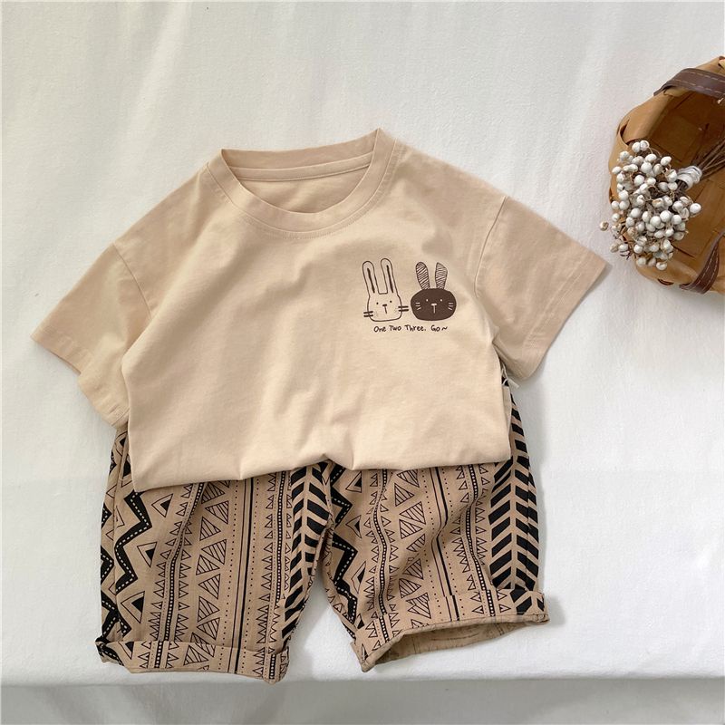 Áo Thun Cotton Mỏng Tay Ngắn Màu Trơn Cổ Tròn Thời Trang Mùa Hè 2023 Mới Cho Bé