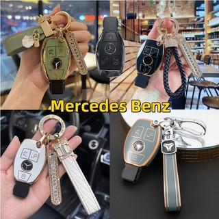 Đối với mercedes benz mercedes e250 cla gla glk amg glc c c200 b200 s c e class w213 key chain case ring cover car styling soft tpu accessories
