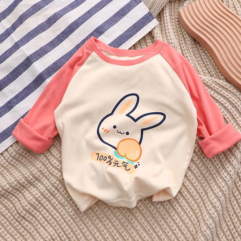 Momchoose new children bottom shirt long-sleeved warm small and medium-sized boys and girls single top autumn and winter pullover autumn quần áo trẻ em