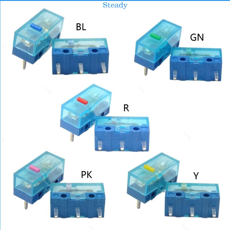 Ổn định 4 cái chuột huano chính hãng micro switch micro button mouse microswitch 80 60 30 50 70 triệu click life 3 pin 70g