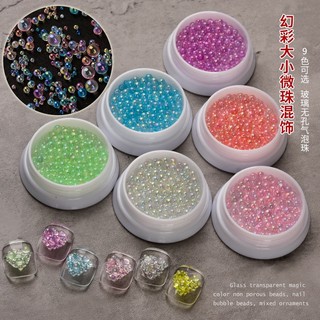 Hạt tròn nhỏ trong suốt dùng trang trí móng tay