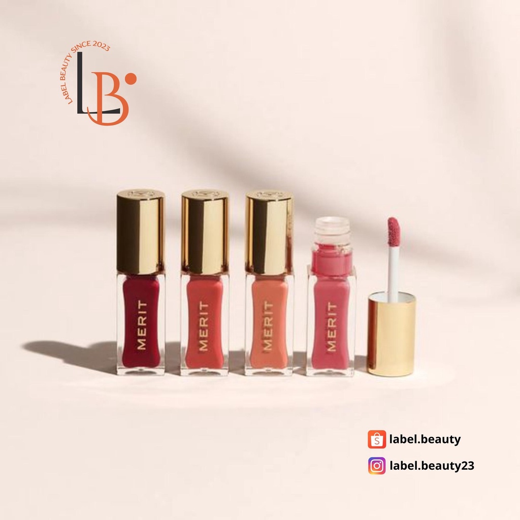 ✨ Son bóng có dưỡng Merit Shade Slick Tinted Lip Oil - 𝐋𝐚𝐛𝐞𝐥.𝐛𝐞𝐚𝐮𝐭𝐲 ✨
