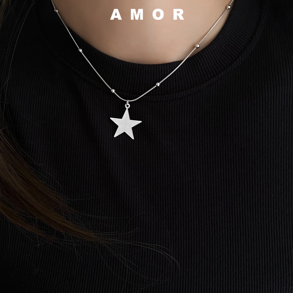 Y2k Vòng Cổ choker Hình Ngôi Sao Xương Rắn Không Phai Màu Đơn Giản Cho Nữ