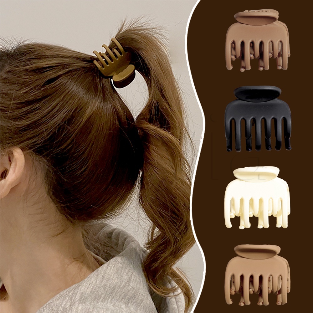 Đối với phụ nữ cô gái mũ đội đầu tóc đuôi ngựa cố định tạo tác kẹp nhỏ y2k phụ kiện tóc thời trang màu rắn barrette kẹp tóc dễ thương kẹp tóc mờ kẹp tóc đuôi ngựa cao kiểu tóc ins