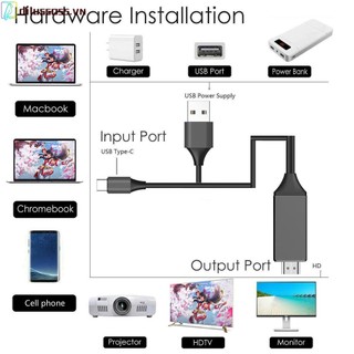 [dilussoss.vn] L9 usb c to hdmi-compatible mirroring charging cable 4k for android phone