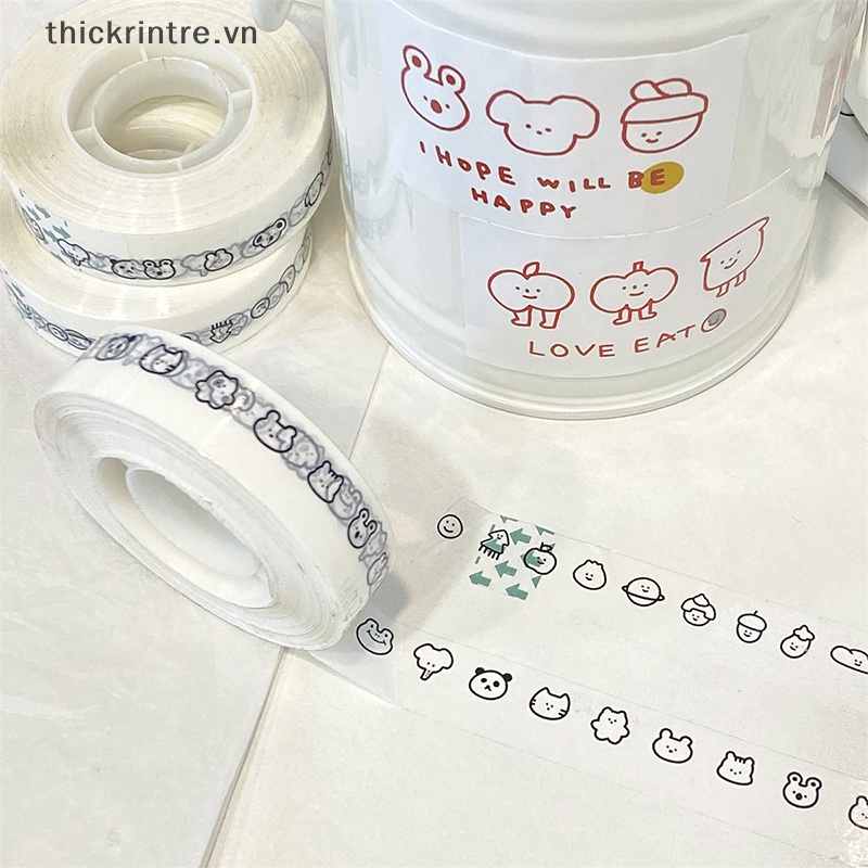 Thi ins phim hoạt hình dễ thương washi tape masking tape kawaii trang trí băng dính sticker scrapbooking diary văn phòng phẩm vn