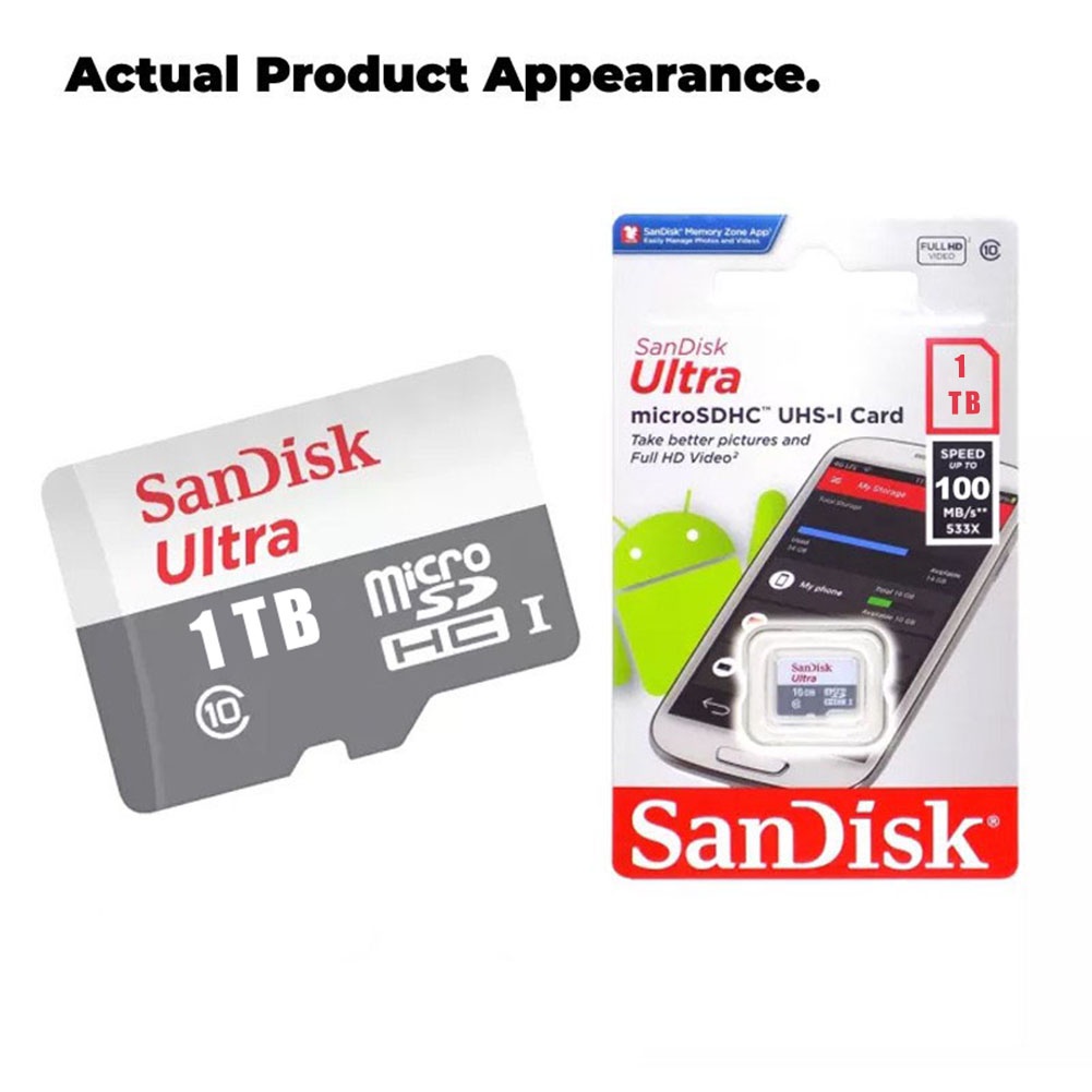 Thẻ Nhớ sandisk 256gb / 128gb / 64gb / 32gb Cho Điện Thoại Mới