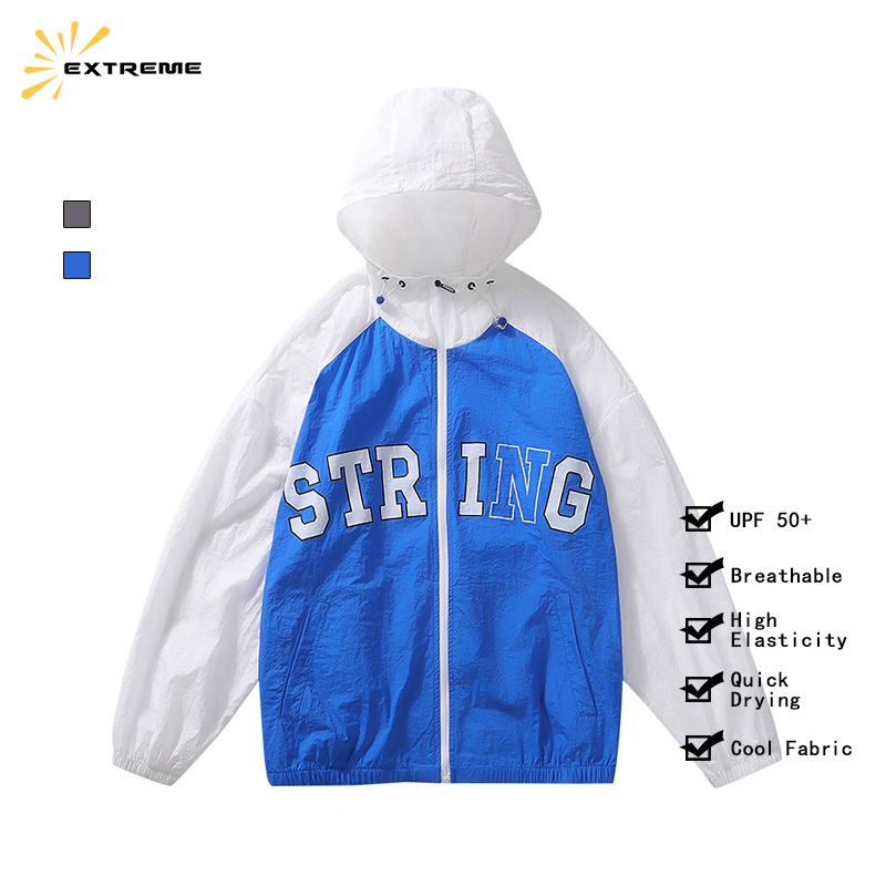 Áo chống nắng nữ EXTREME chất liệu polyester, Không thấm nước, có mũ, kéo khoá, túi 2 bên mẫu mới 2023 - XHJ230815