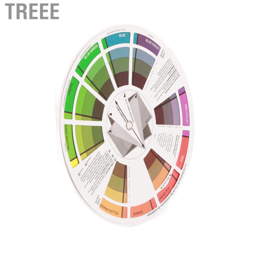 Treee Tattoo Colour Wheel - Paint Mixing & Learning Guide Art Class/Teaching Tool